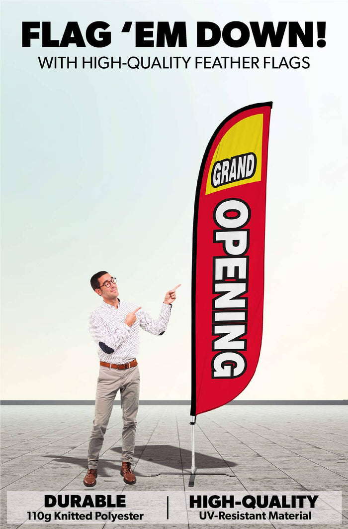 Grand Opening Feather Flag