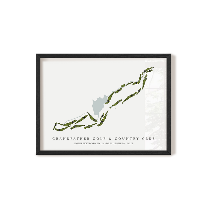 Grandfather Golf & Country Club | Golf Course Map | Black Frame