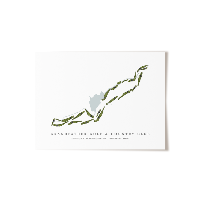 Grandfather Golf & Country Club | Golf Course Map | Unframed