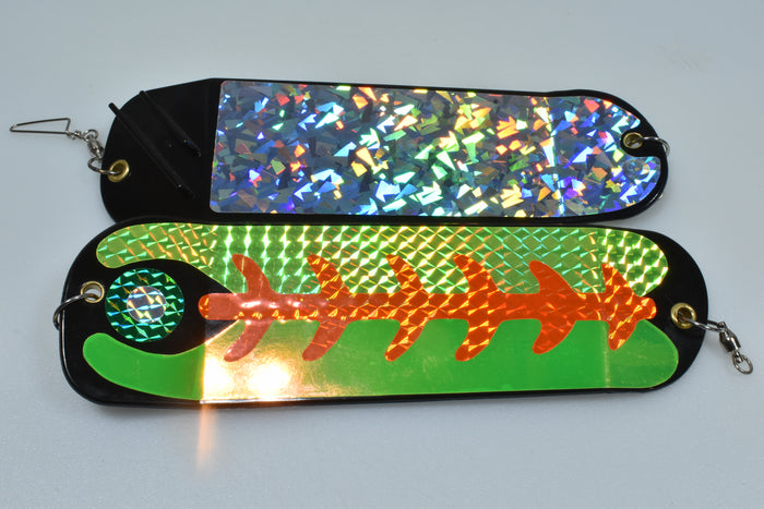 Green Dew Halo - 8.5" Double Finned Flasher
