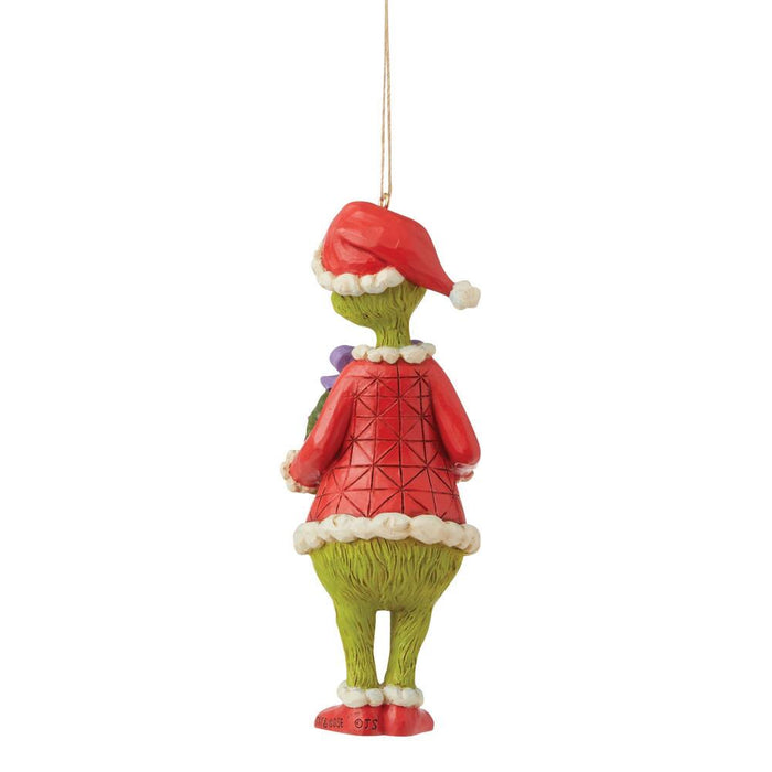 Grinch Holding Wreath