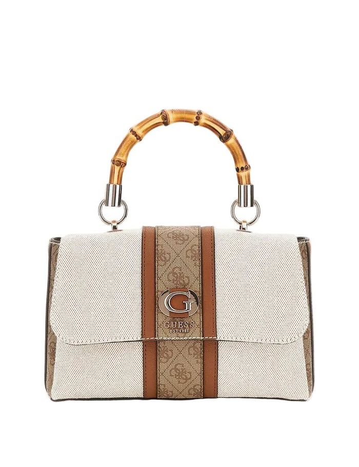 Guess Kerima Bamboo Top Handle Flap Bag GB377 - Runner