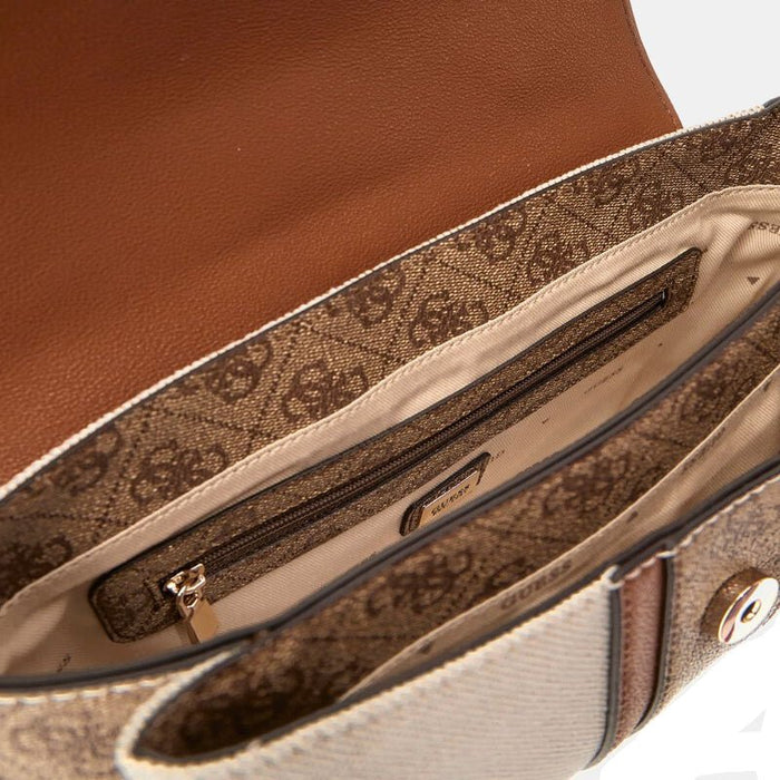 Guess Kerima Bamboo Top Handle Flap Bag GB377 - Runner