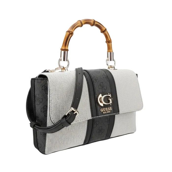 Guess Kerima Bamboo Top Handle Flap Bag GB378 - Runner