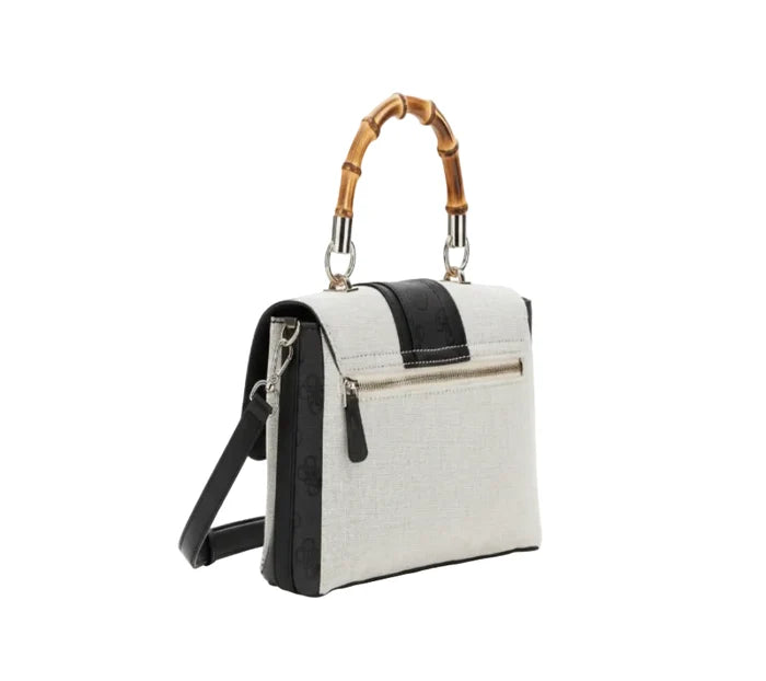 Guess Kerima Bamboo Top Handle Flap Bag GB378 - Runner