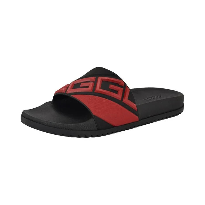GUESS Odent Men's Slides - BLKRED SLM24 - Runner