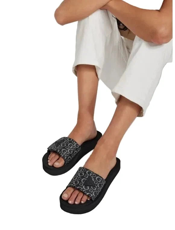GUESS Parties Logo Slides – Black SLW11 - Runner