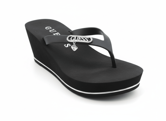 GUESS Sahira Foam Wedges blue flip - flops SLW39 - Runner