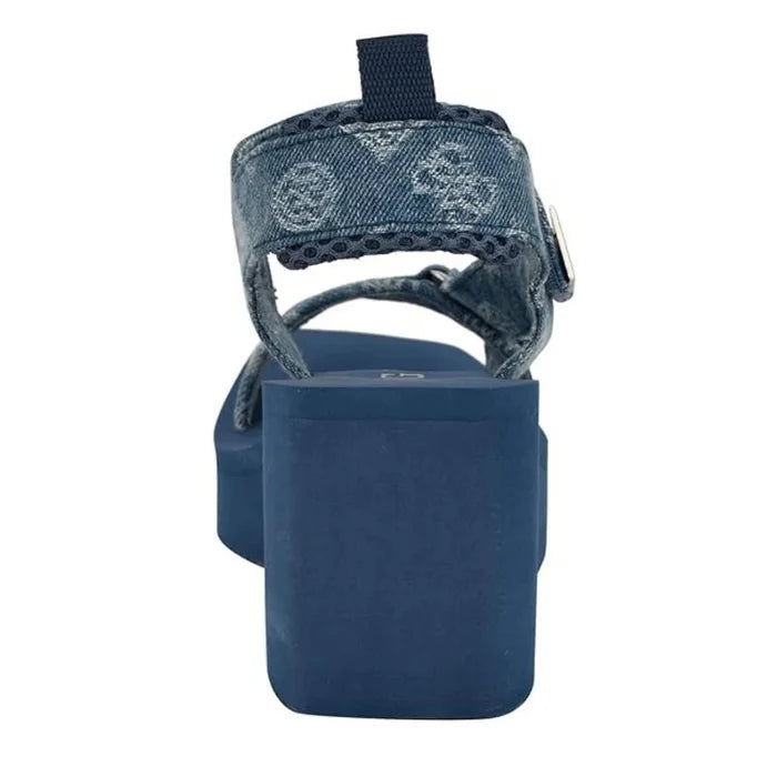 GUESS womens Daysa Wedge Sandal - BLU SLW10 - Runner