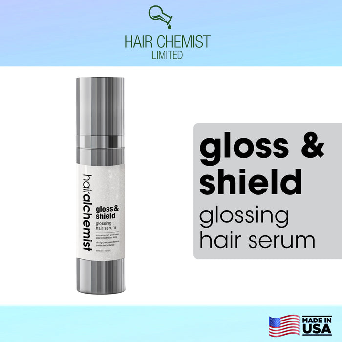 Hair Chemist Gloss & Shield Glossing Hair Serum - Travel Size 3 oz.