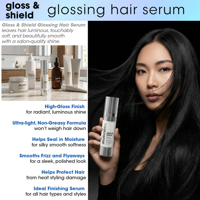 Hair Chemist Gloss & Shield Glossing Hair Serum - Travel Size 3 oz.