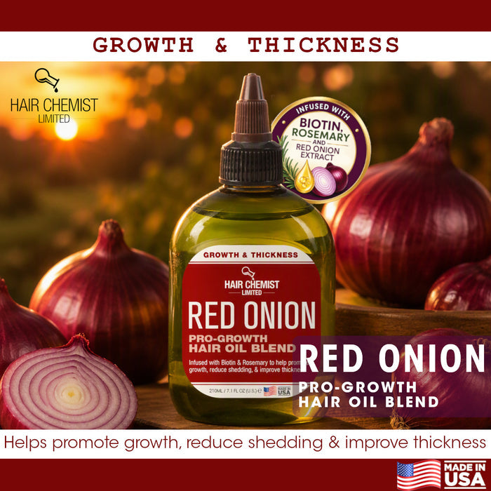 Hair Chemist Growth & Thickness Red Onion Pro-Growth Hair Oil Blend 7.1 oz.