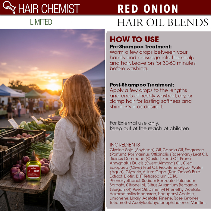 Hair Chemist Growth & Thickness Red Onion Pro-Growth Hair Oil Blend 7.1 oz.