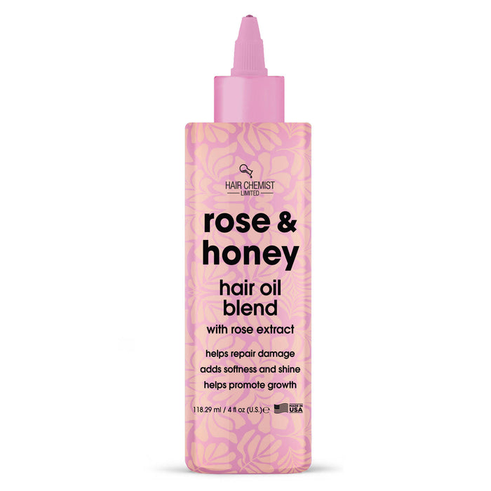 Hair Chemist Rose & Honey Hair Oil Blend with Rose Extract 4 oz.