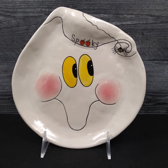 Halloween ghost Decorative Plate 8.5" (21cm) by Blue Sky Clayworks