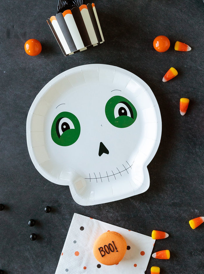 Halloween Skeleton Plates