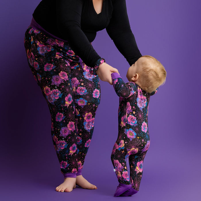 Halloween | Violet Webs | Bamboo Zipper Pajamas