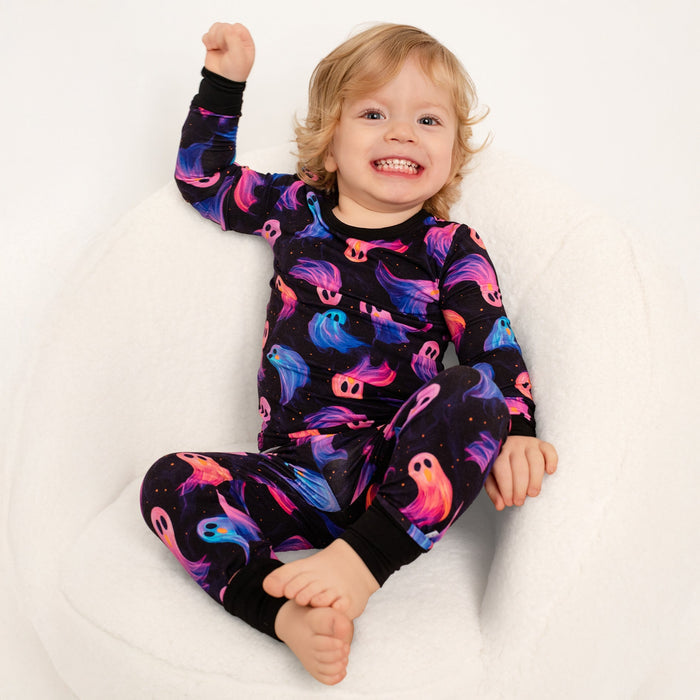 Halloween | Whirling Ghosts | Bamboo Two-Piece Pajamas