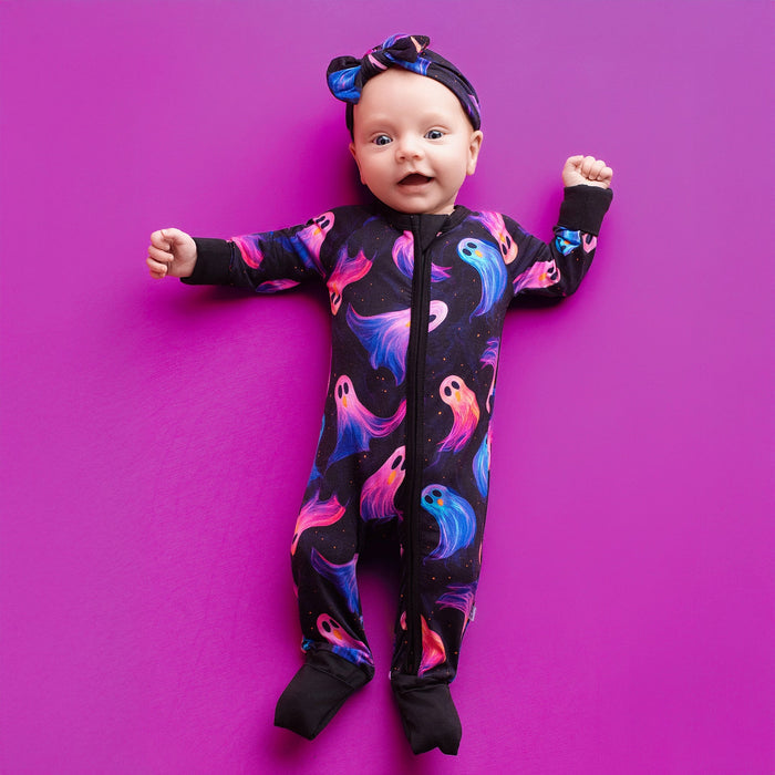 Halloween | Whirling Ghosts | Bamboo Zipper Pajamas