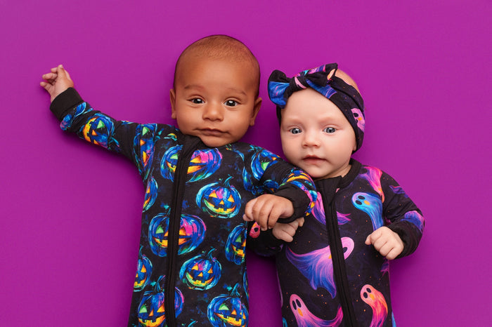 Halloween | Whirling Ghosts | Bamboo Zipper Pajamas