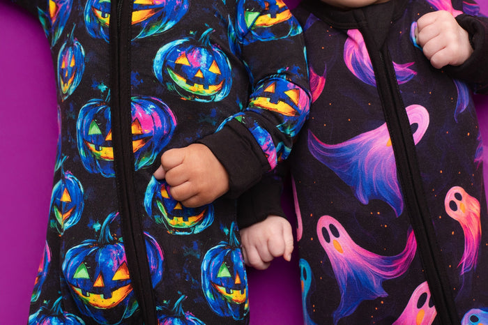 Halloween | Whirling Ghosts | Bamboo Zipper Pajamas