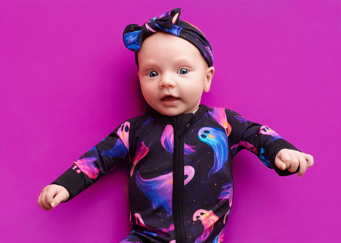 Halloween | Whirling Ghosts | Bamboo Zipper Pajamas