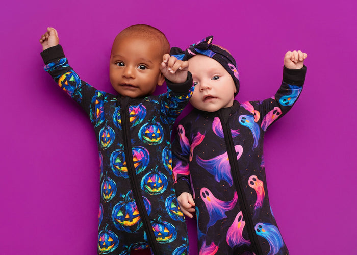 Halloween | Whirling Ghosts | Bamboo Zipper Pajamas