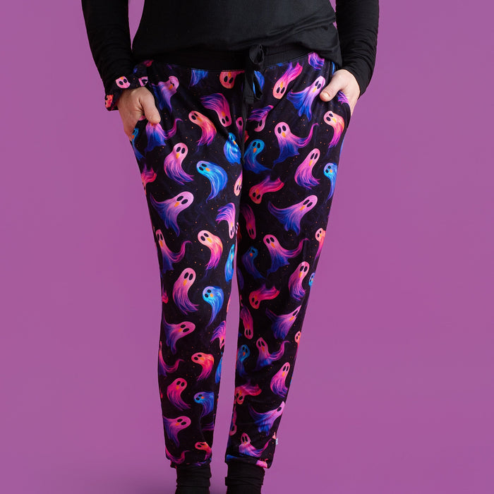 Halloween | Whirling Ghosts | Women's Bamboo Joggers