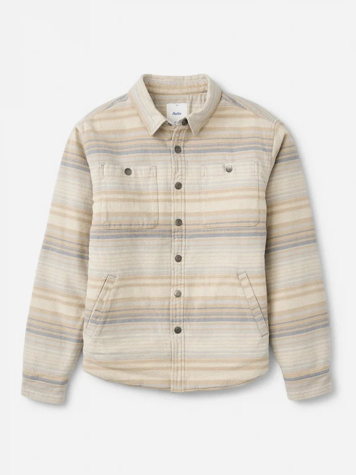 Katin Harold Stripe Shirt Jacket Sand