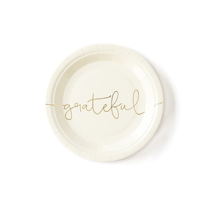 Harvest Thankful/Grateful 7" Plate Set