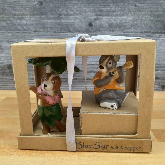 Hawaiian Dogs Salt Pepper Set Collectible by Blue Sky Clayworks