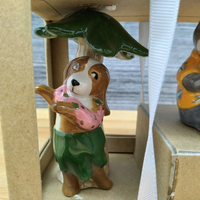 Hawaiian Dogs Salt Pepper Set Collectible by Blue Sky Clayworks