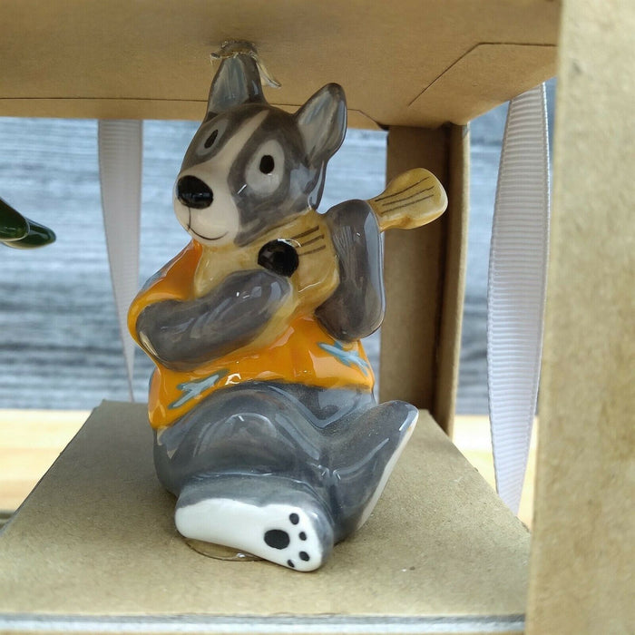Hawaiian Dogs Salt Pepper Set Collectible by Blue Sky Clayworks