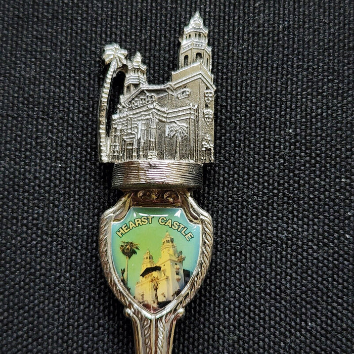 Hearst Castle Collectible Travel Souvenir Spoon 4 1/4" San Simeon California