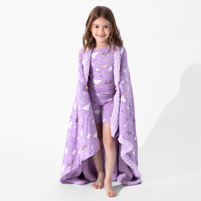 Hedwig's Magical Mail Bamboo Sherpa Blanket