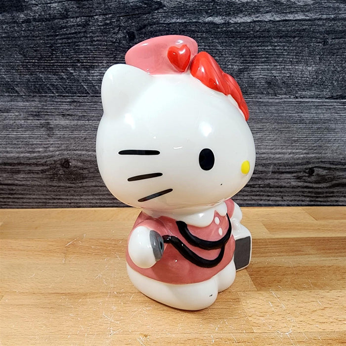 Hello Kitty Brave Professional Nurse Figurine Ceramic Embossed Blue Sky