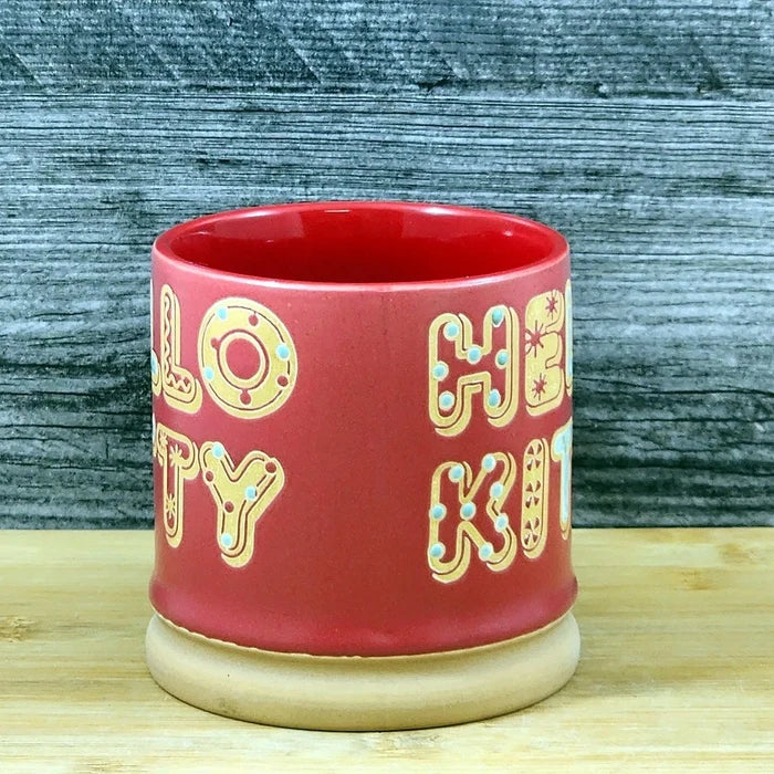 Hello Kitty Christmas Coffee Mug by Blue Sky Ceramic Embossed Holiday Tea Cup
