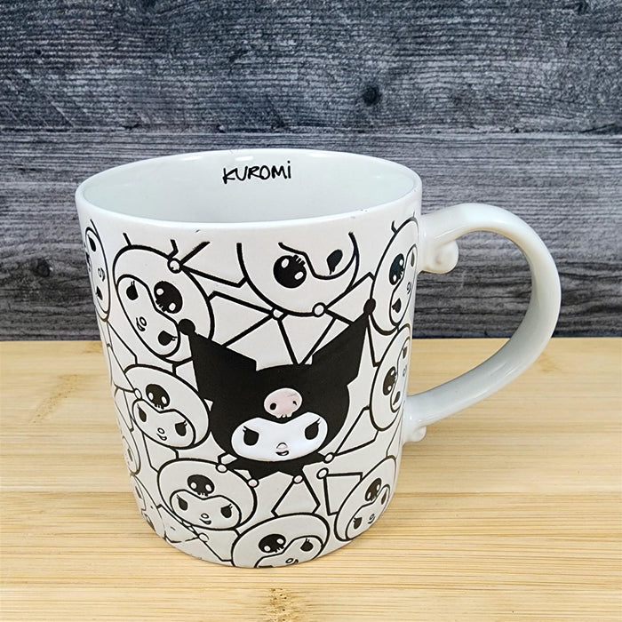 Hello Kitty Coffee Mug Set with Kuromi Ceramic Tea Cup Red & Black Blue Sky 21oz