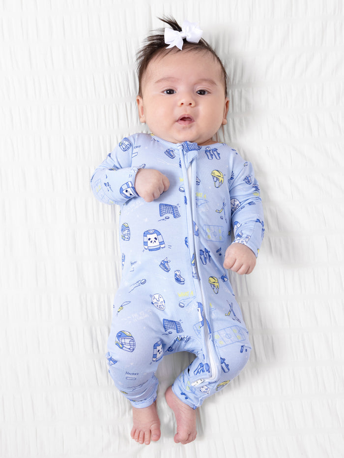 Hockey Bamboo Convertible Footie