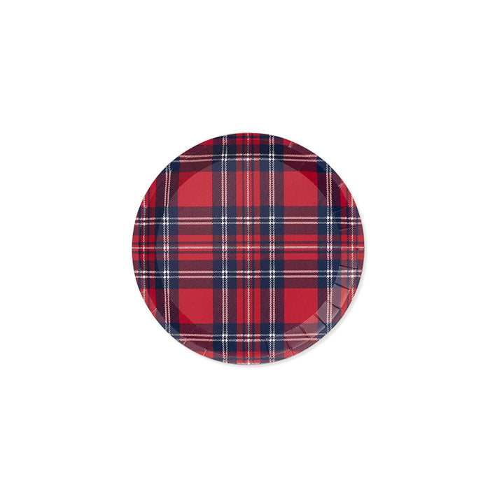 Holiday Plaid Plates Small