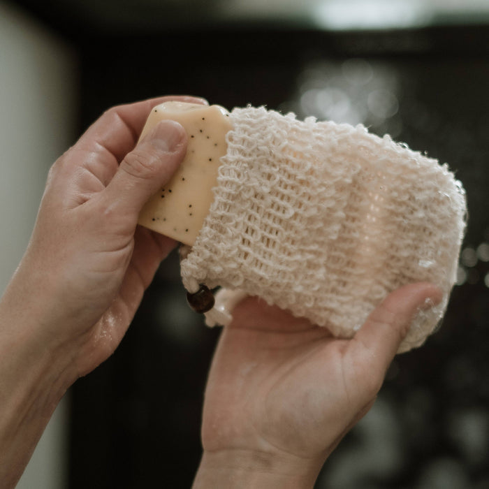 HUDSON SOAP SISAL SOAP BAG | natural exfoliating soap saver