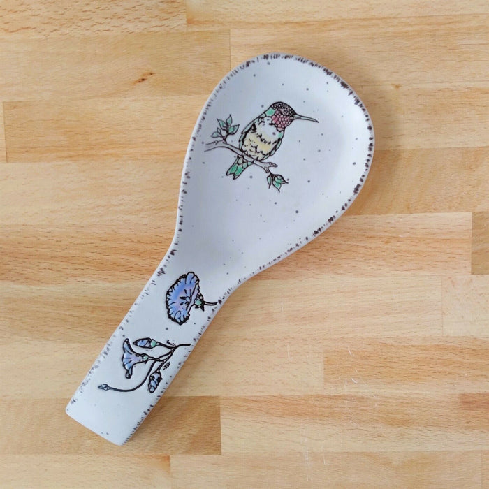 Hummingbird Spoon Rest Ceramic by Blue Sky Kitchen Décor
