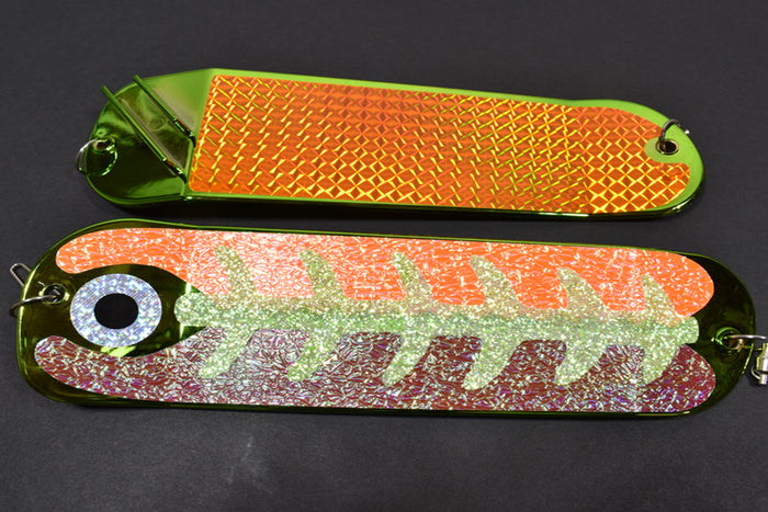 Hyperflasherz - Orange Crush - 8" Double Finned Flasher