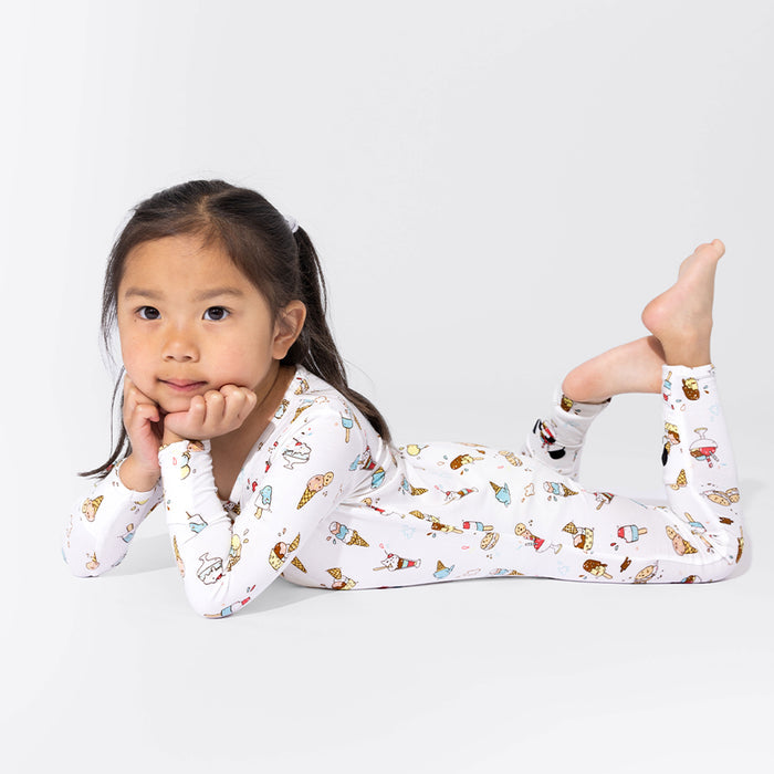 Ice Cream Bamboo Convertible Footie