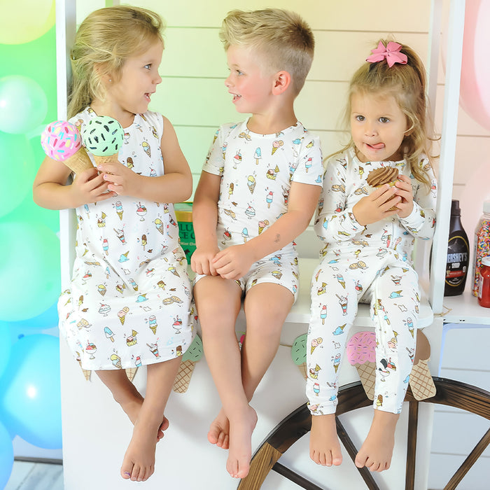 Ice Cream Bamboo Convertible Footie