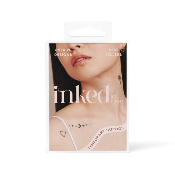 INKED BY DANI Best Sellers Temporary Tattoo Pack