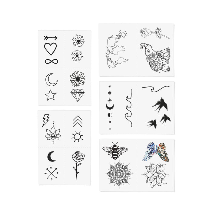 INKED BY DANI Best Sellers Temporary Tattoo Pack