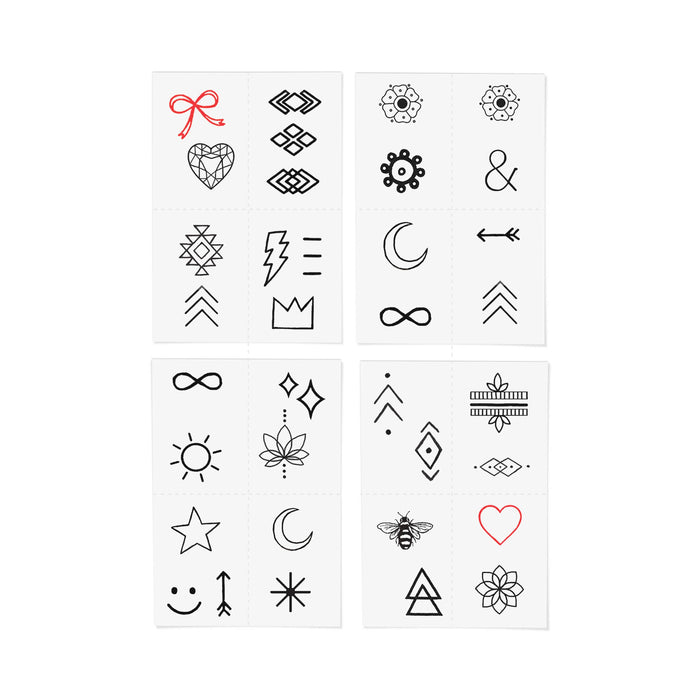INKED BY DANI Finger Tats Temporary Tattoo Pack