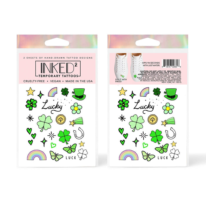 INKED BY DANI Lucky Temporary Tattoo Pack