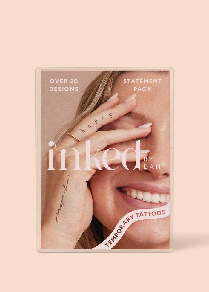 INKED BY DANI Statement Temporary Tattoo Pack